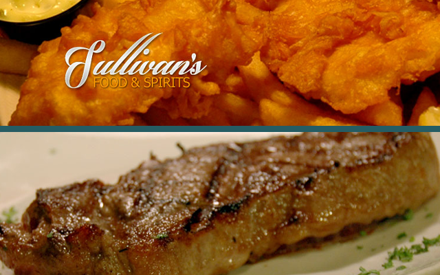 $20 certificate for only $10 to Sullivan's Food & Spirits!