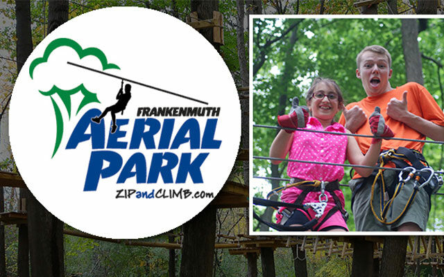 50% OFF (1) 2 HOUR ADVENTURE AT FRANKENMUTH AERIAL PARK!